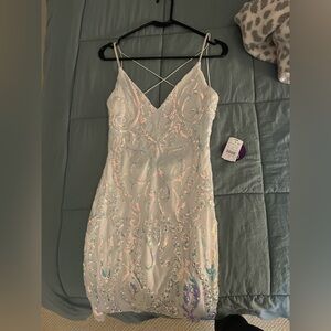White sparkly dress NWT